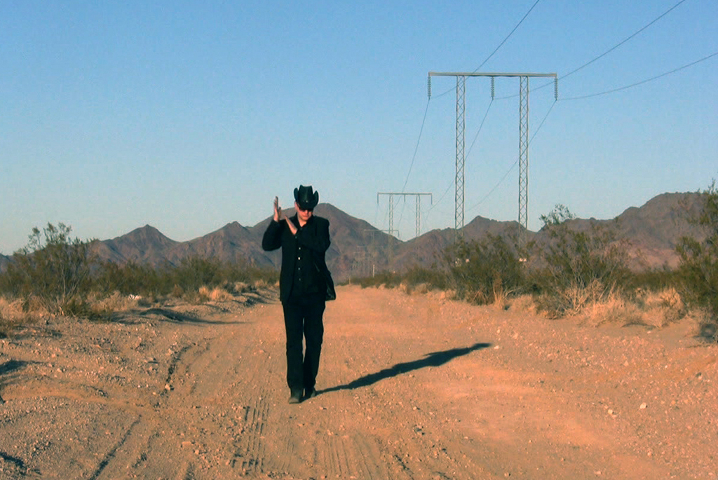 Mohavi performing in the Mojave Desert, Nevada, USA. From the video "In the end (it all comes back to you)"